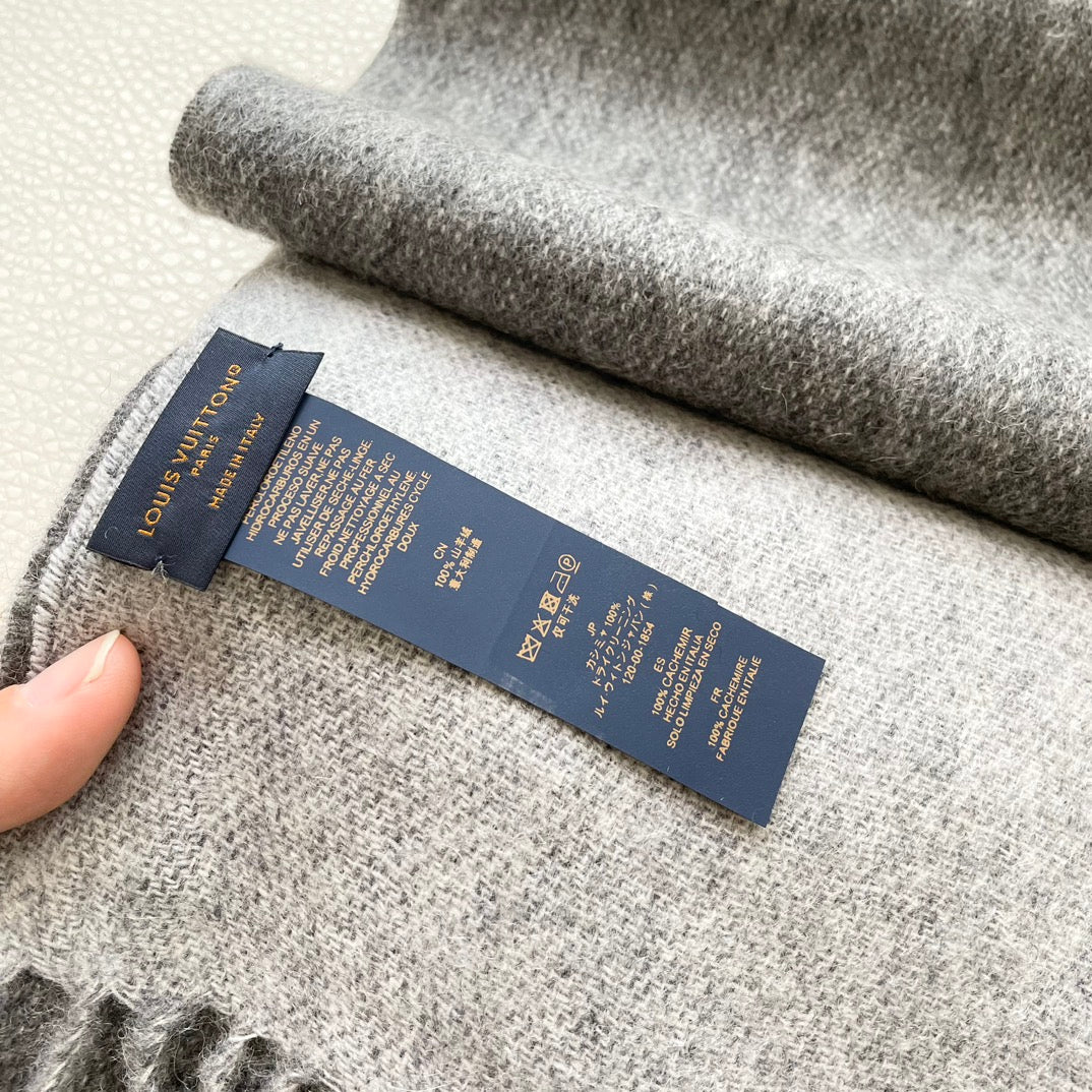 Louis classic striped plaid cashmere scarf