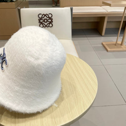Ce1i autumn and winter plush bucket hat
