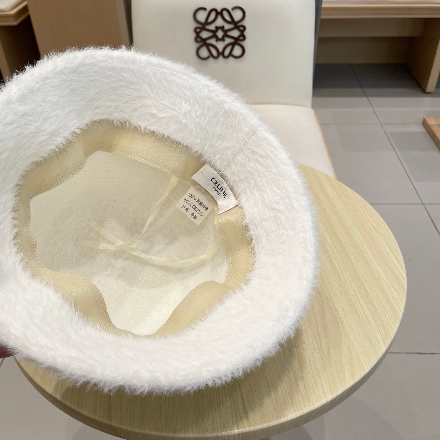 Ce1i autumn and winter plush bucket hat