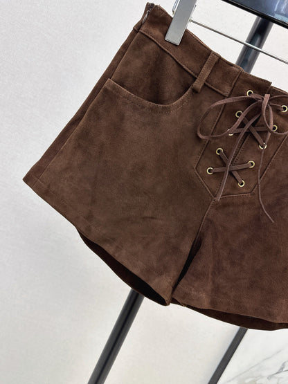 Saint New suede short