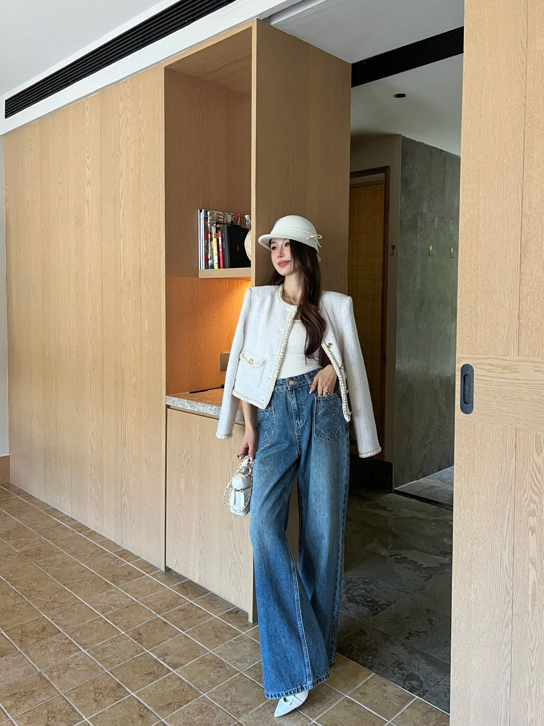 Chan New Rhinestone jeans