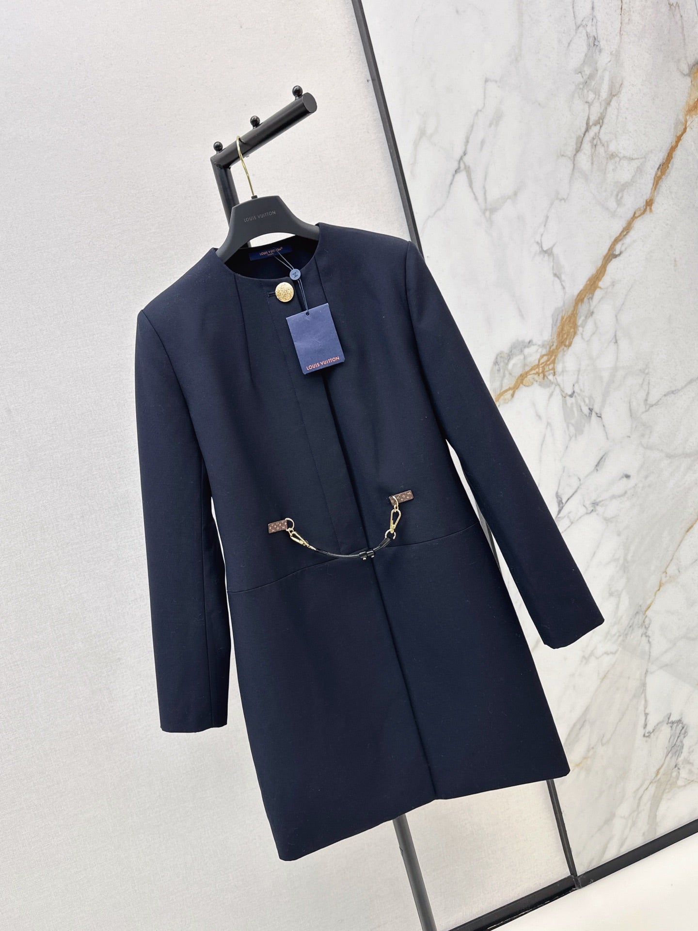 Louis NEW Leather buckle jacket