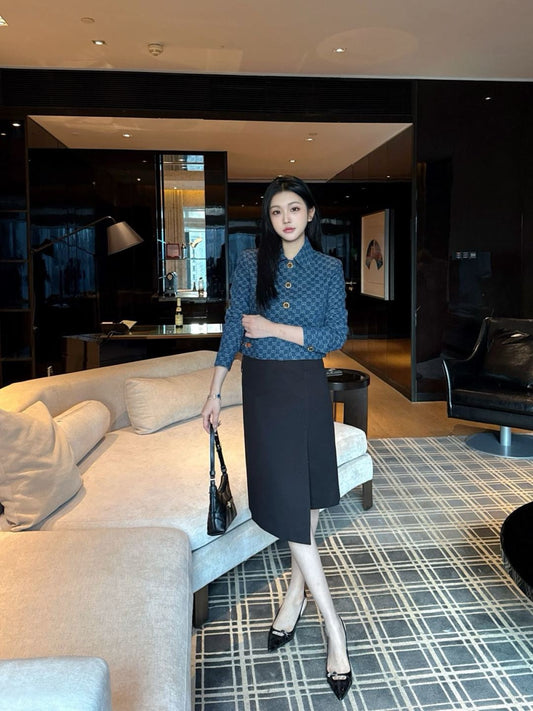 CD NEW jacquard denim jacket