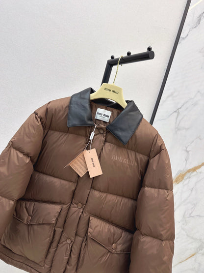 Miu NEW Patchwork Down Jacket
