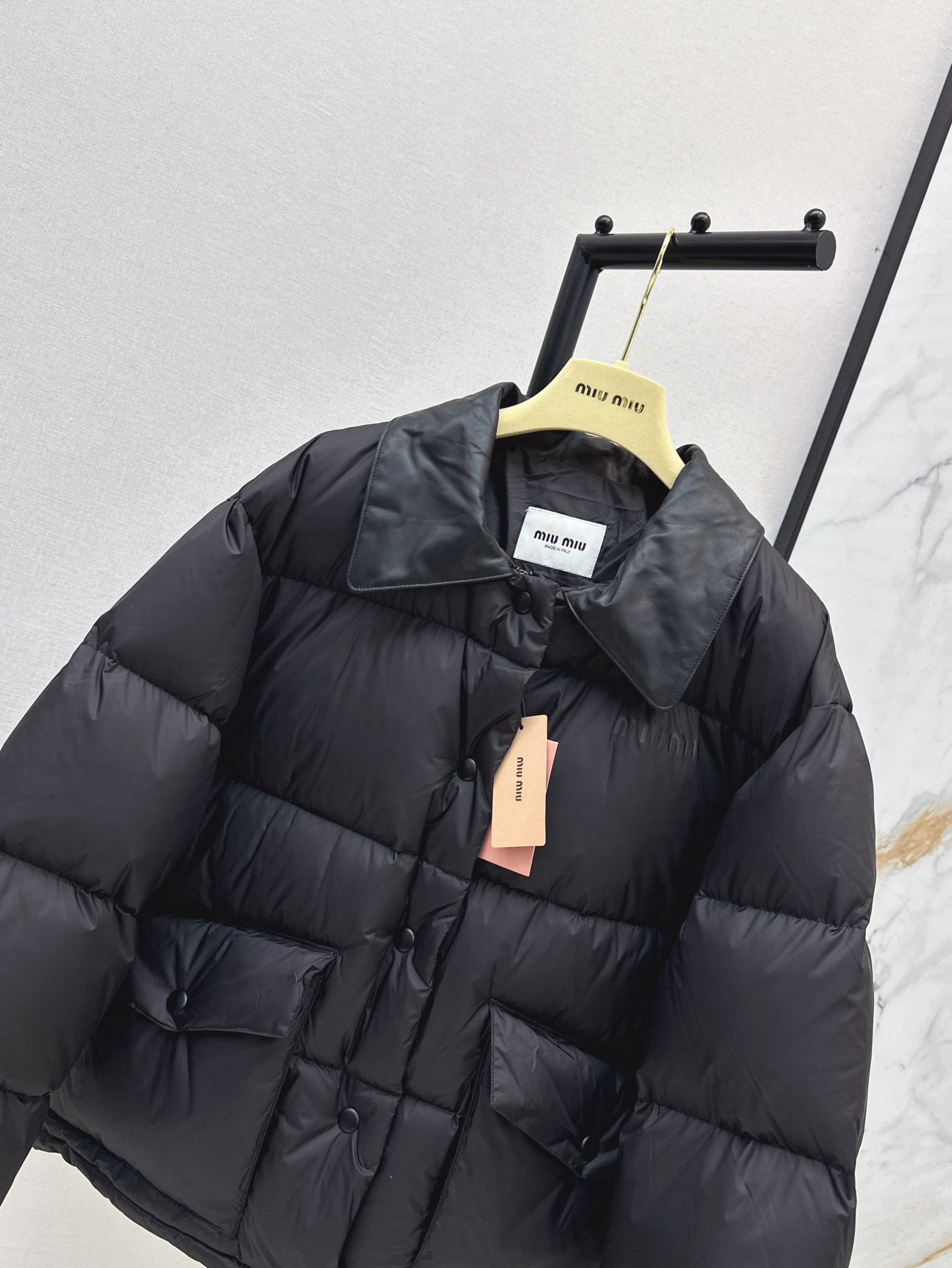 Miu NEW Patchwork Down Jacket