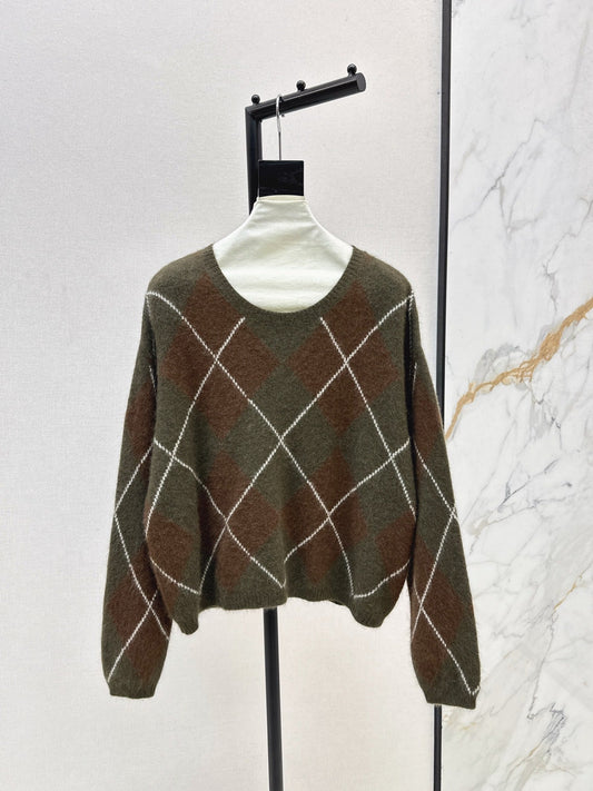 Loro NEW Plaid sweater