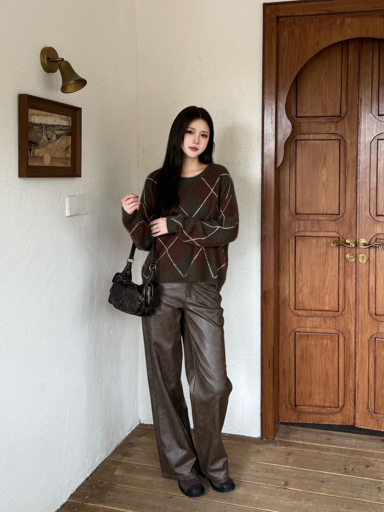 Loro NEW Plaid sweater