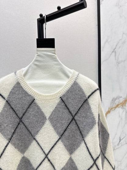 Loro NEW Plaid sweater