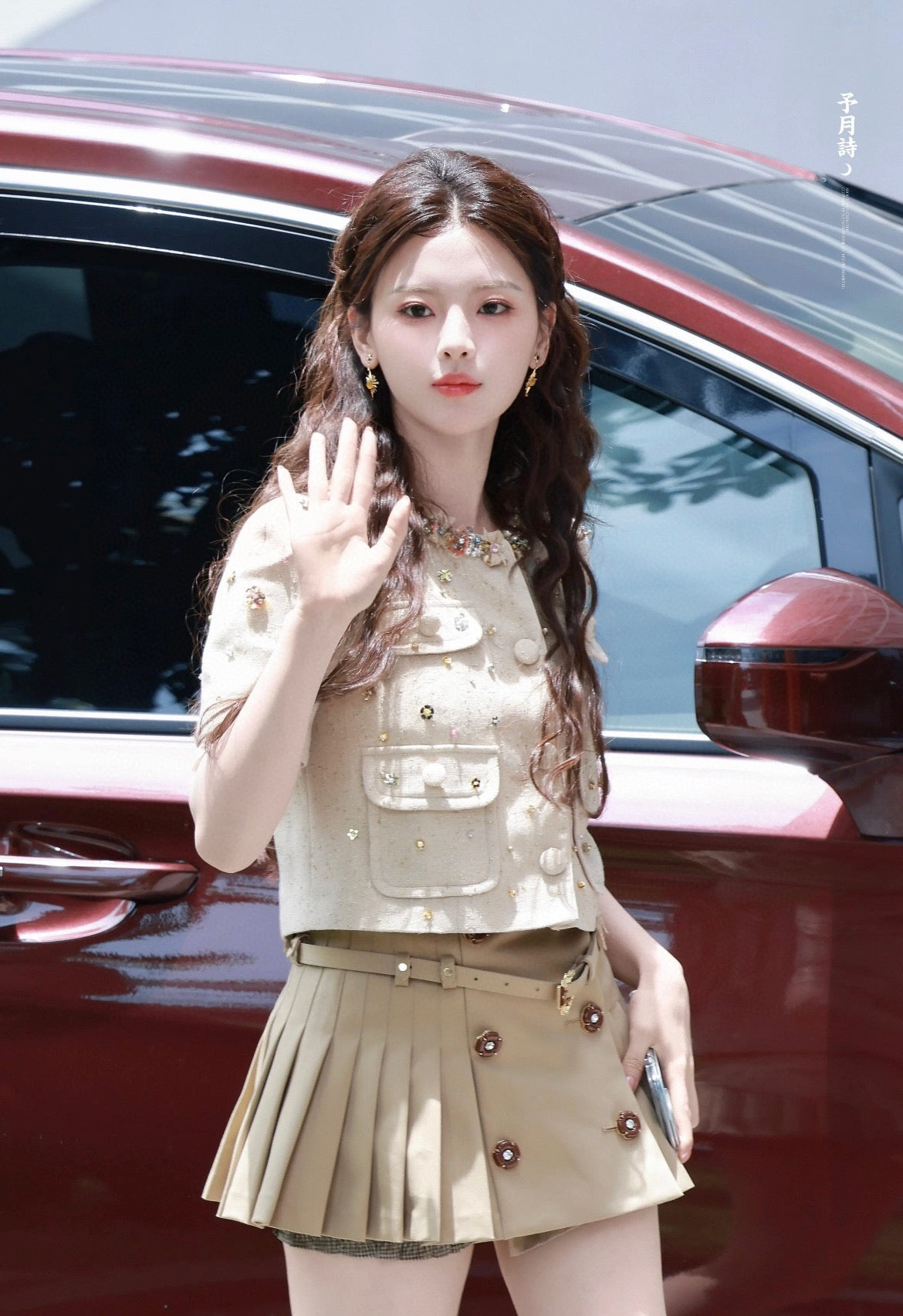 Va1en NEW Pleated skirtr