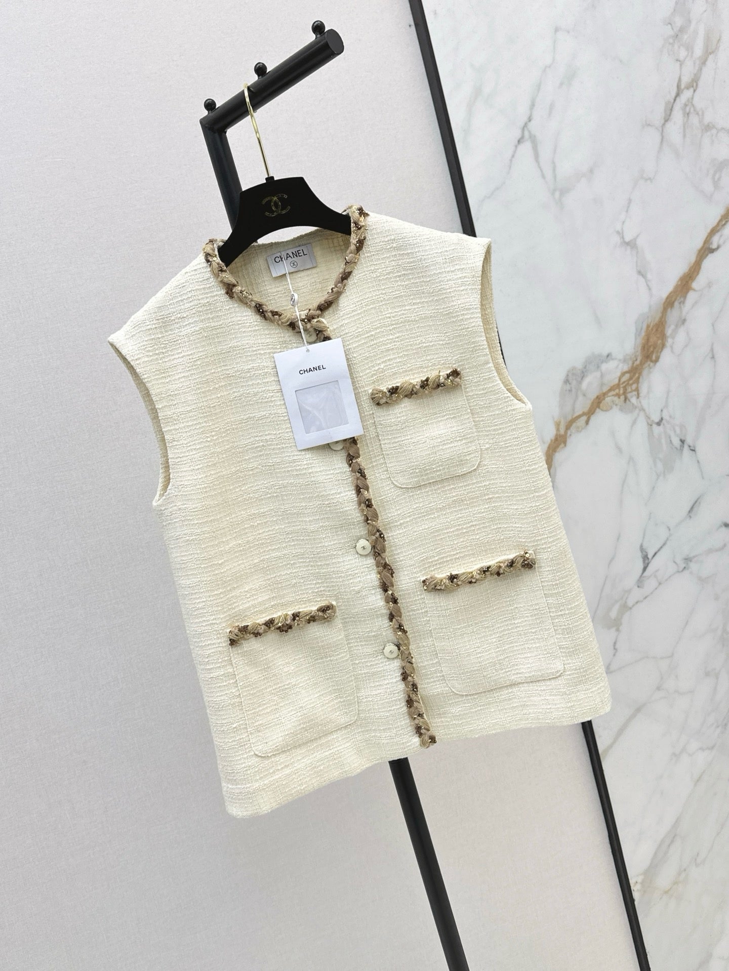 Chan NEW woven vest