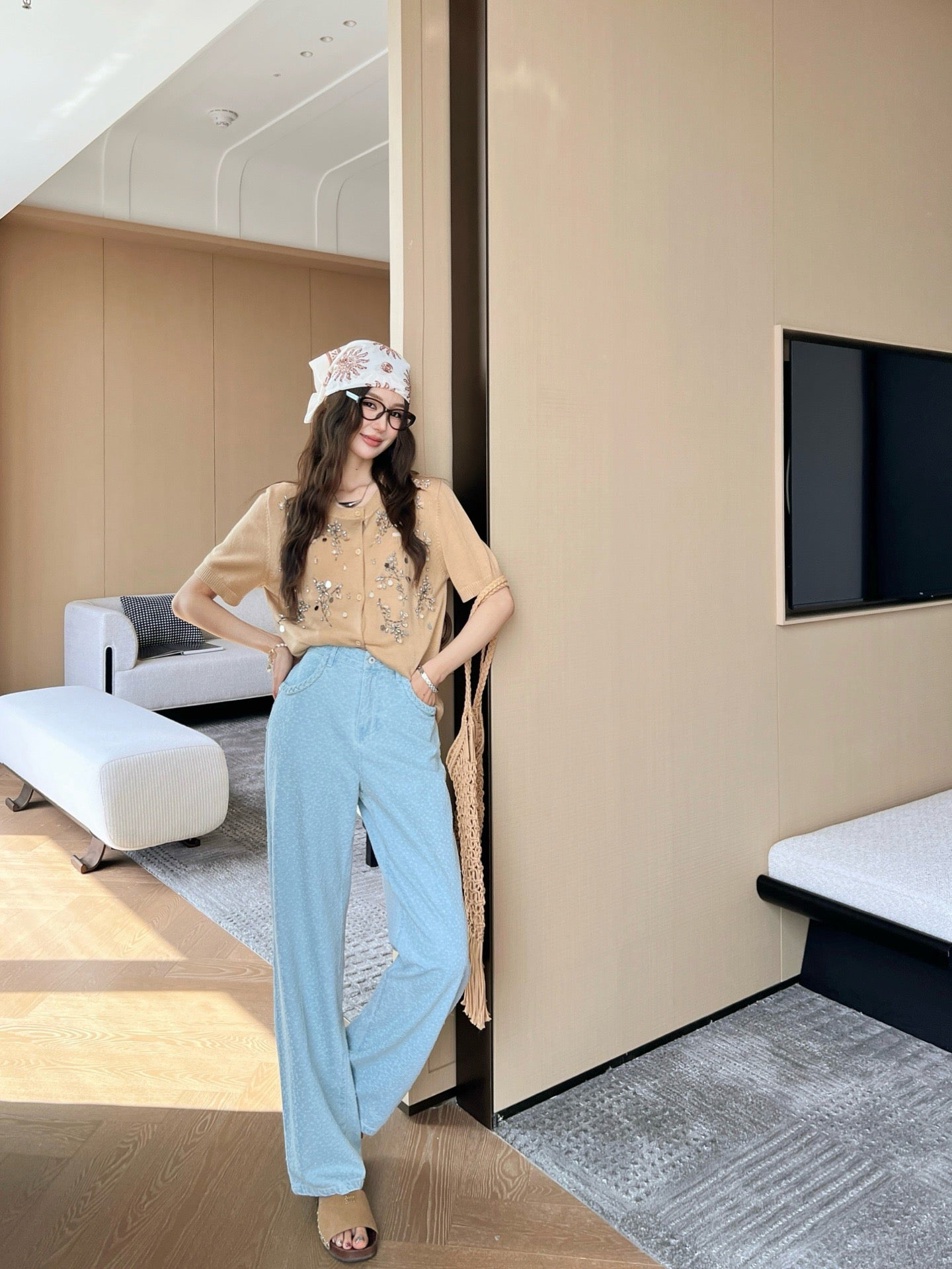 Chan NEW straight jeans