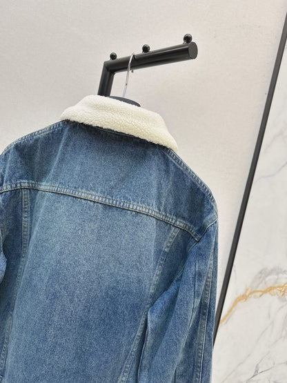 CD NEW lapel denim jacket