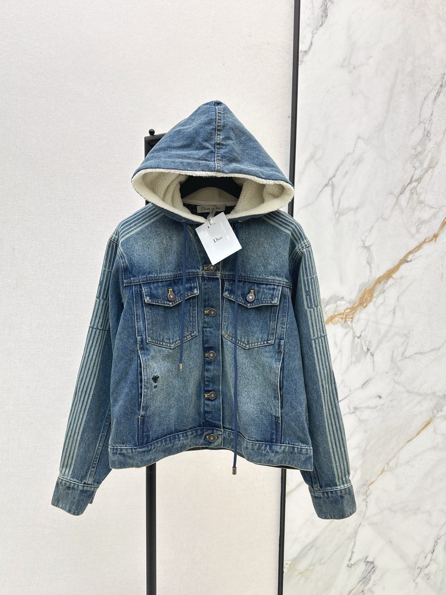 CD NEW hooded denim jacket