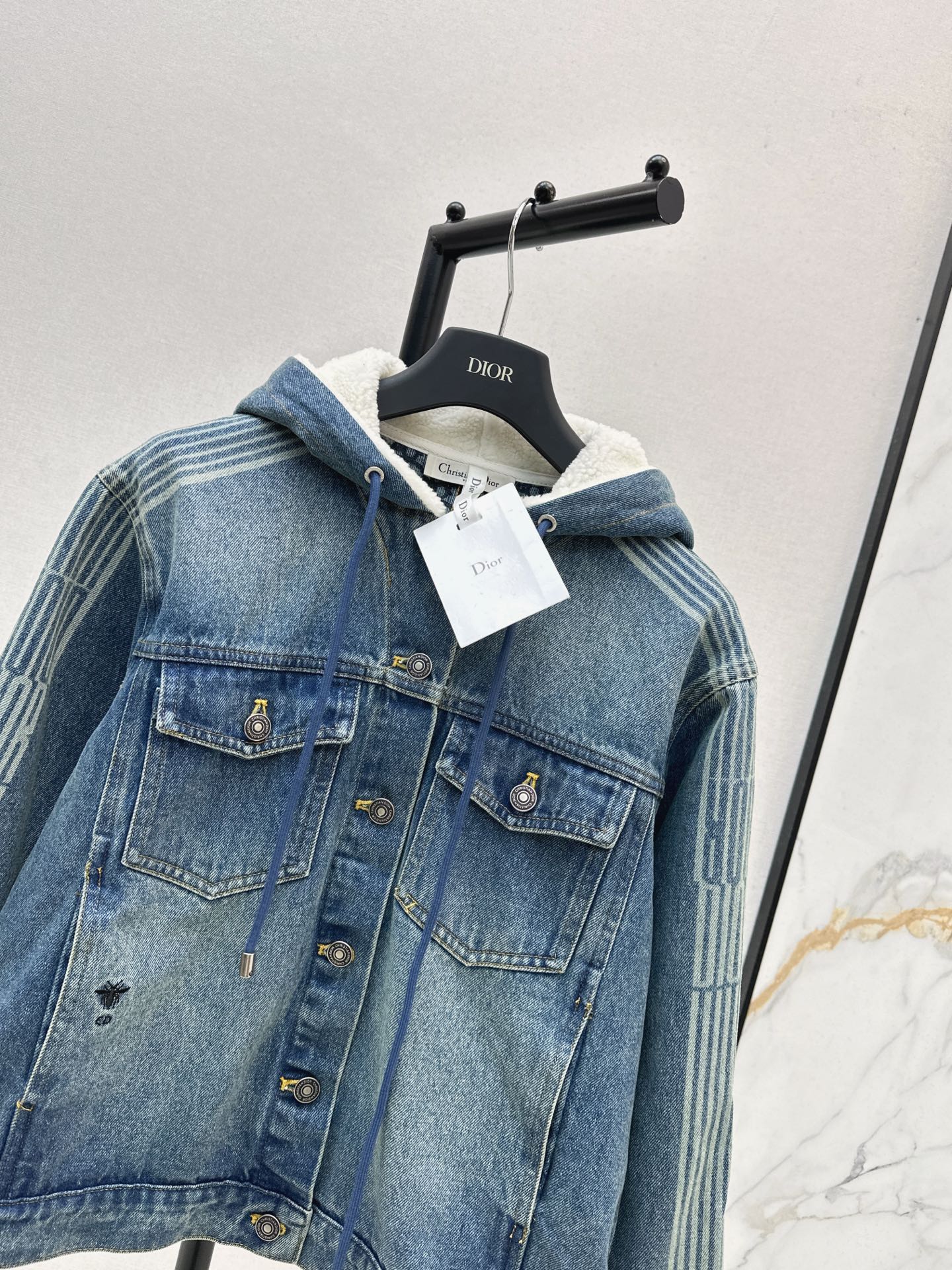 CD NEW hooded denim jacket