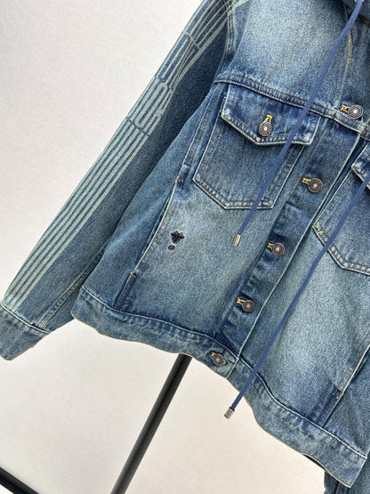 CD NEW hooded denim jacket