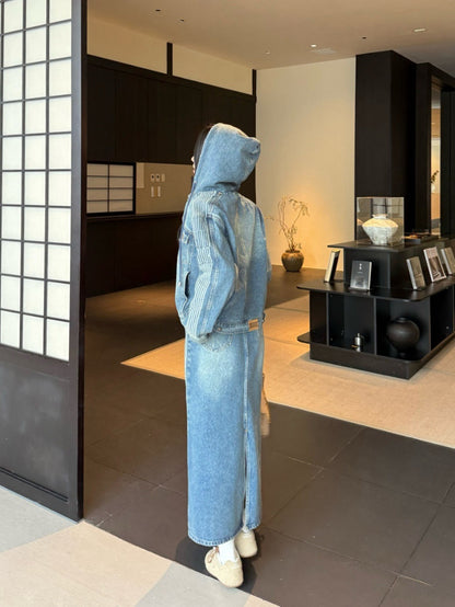 CD NEW hooded denim jacket