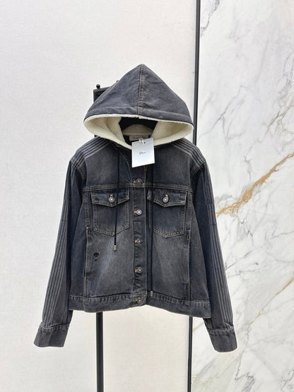CD NEW hooded denim jacket