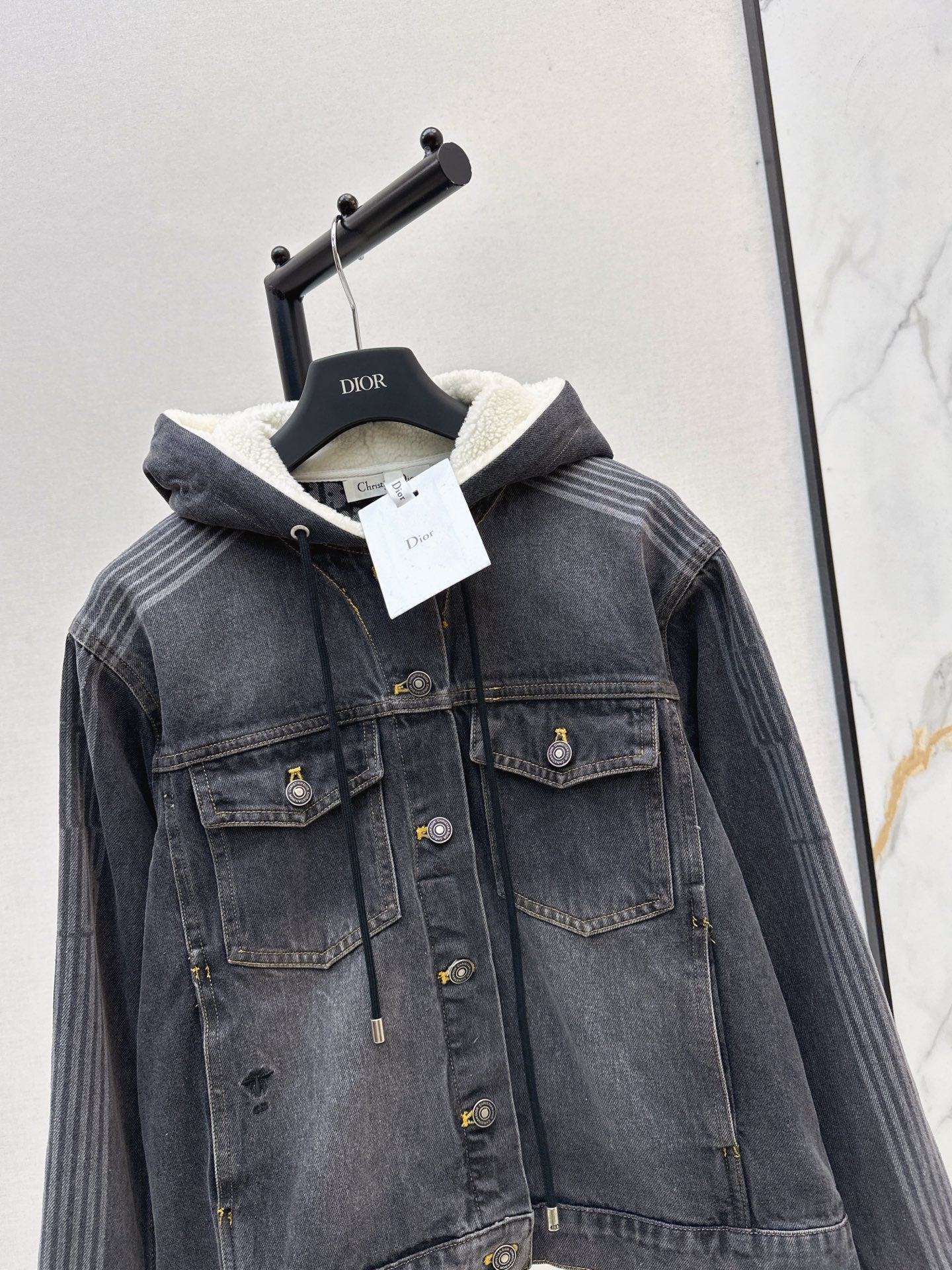 CD NEW hooded denim jacket