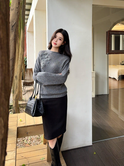 Chan NEW floral sweater