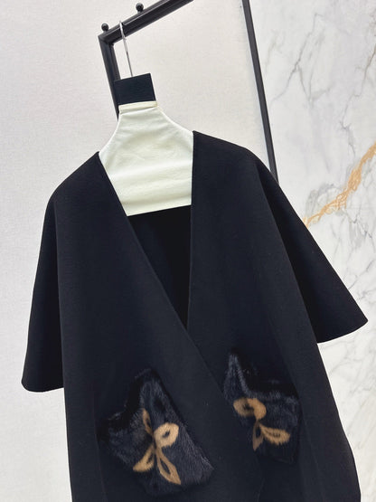 Loro NEW wool cape coat