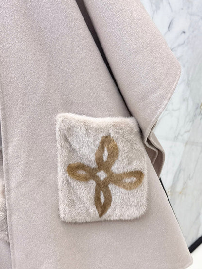 Loro NEW wool cape coat