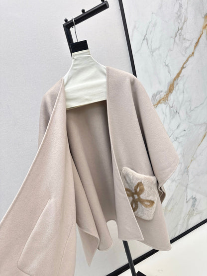 Loro NEW wool cape coat