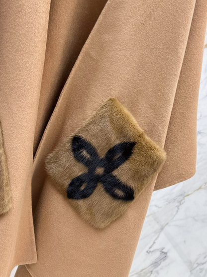 Loro NEW wool cape coat