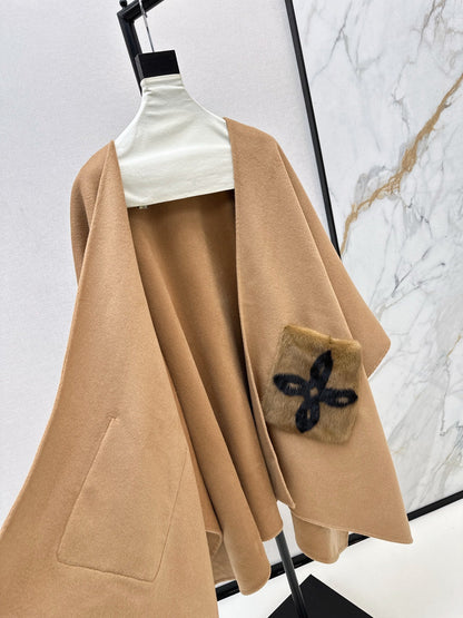 Loro NEW wool cape coat