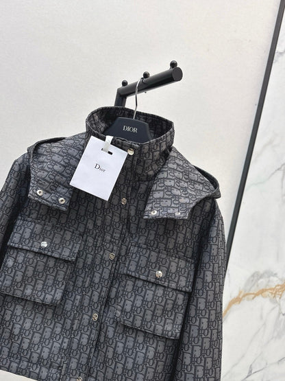 CD NEW Hooded cropped jacket