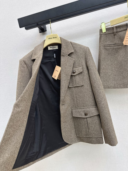 Miu NEW Herringbone suit