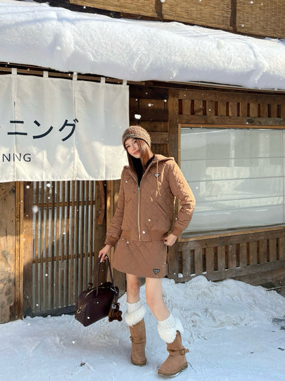 Pra NEW Diamond-patterned skirt