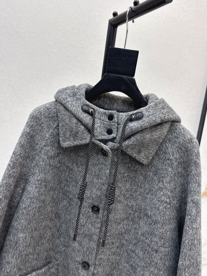 Loro NEW wool hooded coat