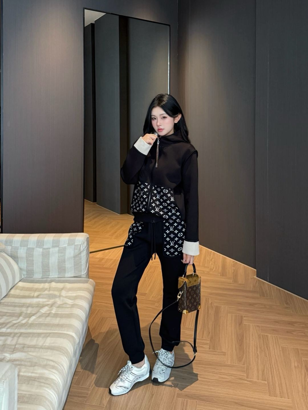 Louis NEW Splicing color suit