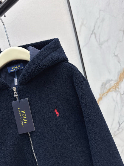 Ra1 NEW Hooded plush jacket