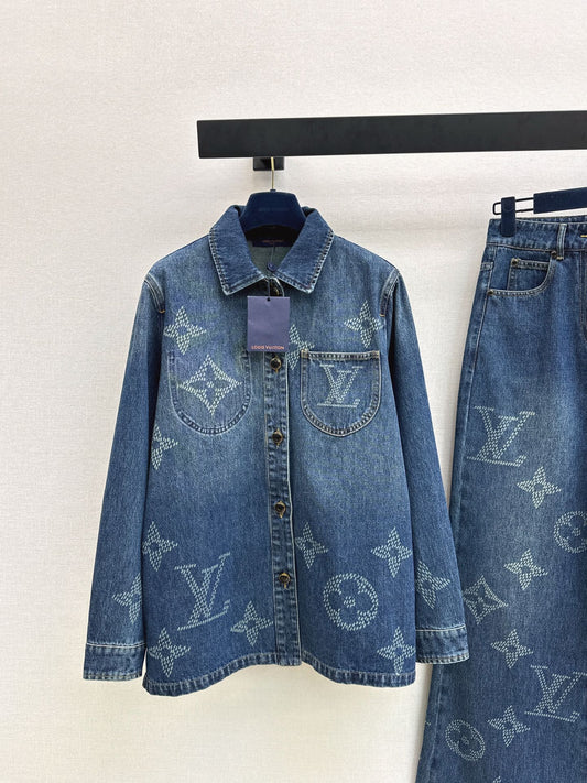 Louis NEW jacquard denim jacket