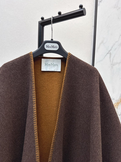 Max NEW wool cape coat