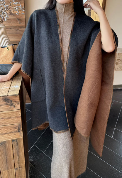 Max NEW wool cape coat