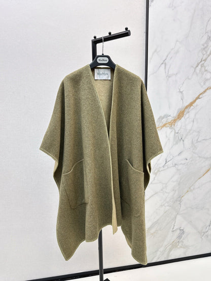 Max NEW wool cape coat