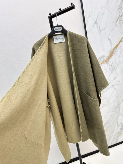 Max NEW wool cape coat