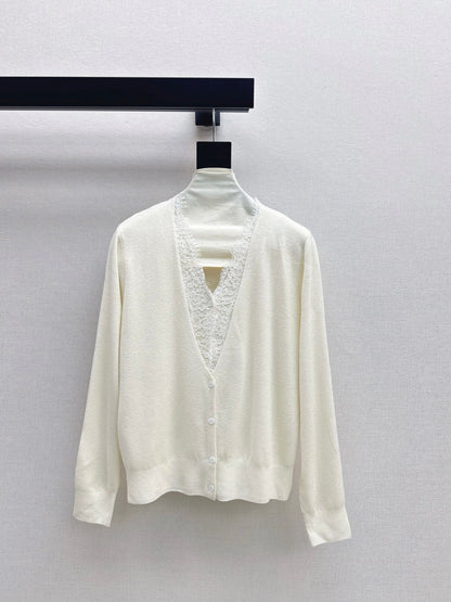 Es NEW Lace wool cardigan