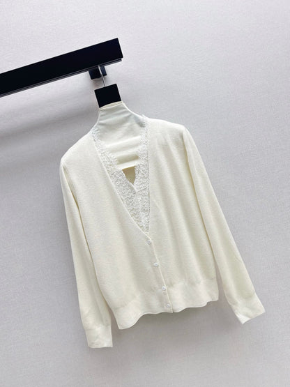 Es NEW Lace wool cardigan