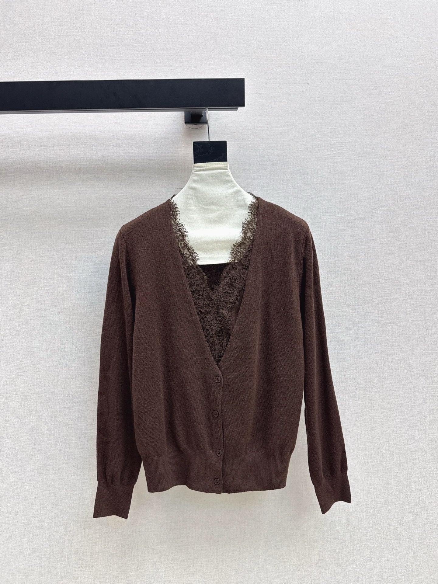 Es NEW Lace wool cardigan