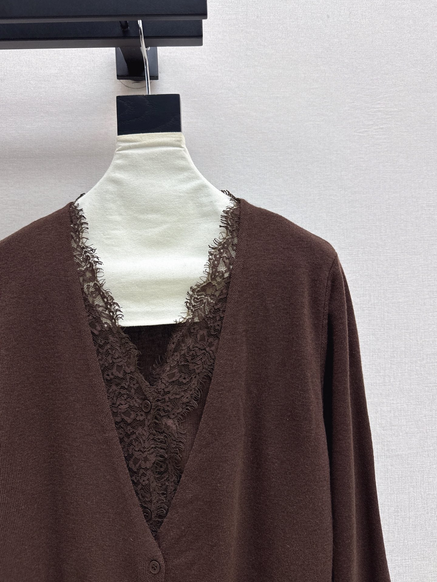 Es NEW Lace wool cardigan