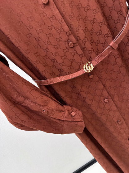 Guc NEW belted dress