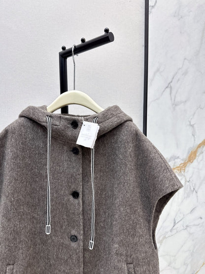 Brune NEW Hooded wool vest