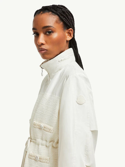 Monc NEW waisted hooded jacket