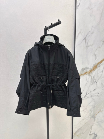 Monc NEW waisted hooded jacket