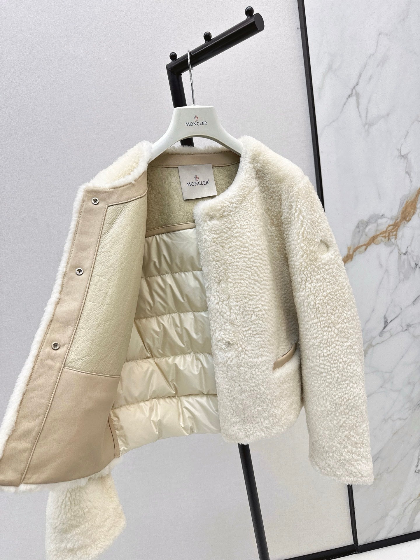 Monc NEW fur down jacket