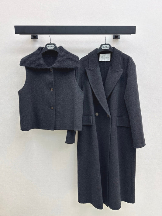 Max NEW Wool coat and vest set