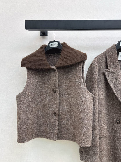 Max NEW Wool coat and vest set